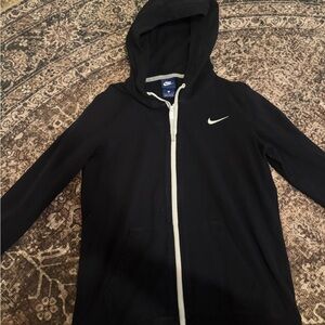 Nike Black Hoodie with White Accents